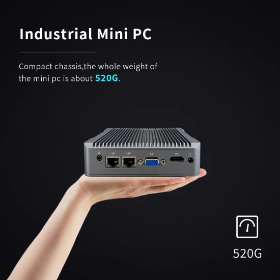 Mini PC sin ventilador, PC todo en uno, OEM/ODM, mini ordenador I7, mini PC industrial