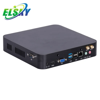 Venta caliente Elsky 10.ª generación I5 10210u Dual LAN Thin Client Mini PC X86 computadora con pantalla 4K Dp